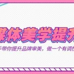 (7404期)自媒体-美学提升营  手把手带你提升-品牌审美,做一个有调性博主(11节课)