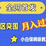 (7365期)全网首发,靠暗区突围,月入过万,小白保姆级教程(附资料)
