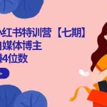 (7334期)100天-小红书特训营【七期】带你做自媒体博主 每月多赚4位数  IP账号全指南
