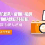 (7225期)A7M4·相机摄影+后期+视频拍摄+后期快速玩转相机,掌握摄影前期与后期