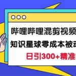 (7138期)哔哩哔哩混剪视频引流创业粉日引300+知识星球零成本被动引流创业粉一天300+