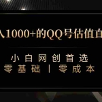 (7128期)QQ号估值直播 日入1000+,适合小白,零基础零投入【附完整软件 + 视频教…
