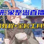 (7102期)抖音最新最火虚拟形象无人直播整蛊玩法砸礼物教程(视频开播教程+全套工具