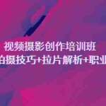 (7018期)视频摄影创作培训班,导演思维+拍摄技巧+拉片解析+职业发展建议