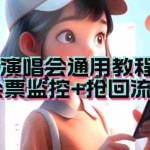 (7007期)演唱会通用_余票监控+抢回流票(教程+软件)