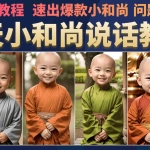 (6977期)小和尚会说话,7天万粉(第3版教程)