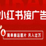 (6829期)小红书接广告月入过万,简单搬运图片,新手小白快速上手