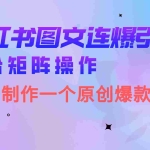 (6828期)小红书图文连爆技巧  适合矩阵操作 30秒制作一个原创图文