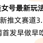 (6761期)全新模式,全网首发,亲测三个视频涨粉6w【附带教程和素材】