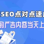 (6708期)新版SEO点对点引流速成课 让你的广告内容当天上首页