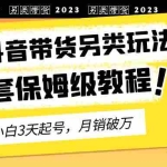 (6702期)2023年最新抖音带货另类玩法,3天起号,月销破万(保姆级教程)