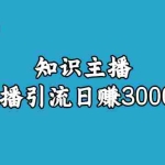 (6582期)知识主播直播引流日赚3000+(9节视频课)