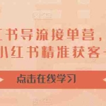 (6523期)16天-小红书 导流接单营,教你引爆流量,在小红书精准获客+转化成交