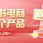 (6510期)小红书无货源电商0门槛开店,卖这个品轻松实现月入2W