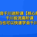 (6504期)抖音千川进阶课【核心版】 千川投流高阶课 小白也可以快速学会千川投流