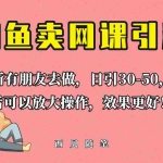 (6499期)外面这份课卖 698,闲鱼卖网课引流创业粉,新手也可日引50+流量