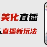 (6423期)最新抖音姓氏logo半无人直播详细教程+素材及变现