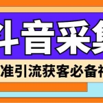 (6369期)【引流必备】外面收费998D音采集爬虫获客大师专业全能版,精准获客必备神器