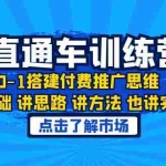 (6332期)淘系直通车训练课,0-1搭建付费推广思维,讲基础 讲思路 讲方法 也讲实操