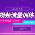 (6276期)短视频流量训练营:百万操作手单月过千万的项目:抖音变现王中王 能力超强
