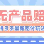 (6224期)最新PDD三无产品赔付玩法,一单利润50-100元【详细玩法揭秘】