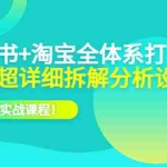 (6172期)小红书+淘宝·全体系打造,流程超详细拆解分析设计,82节实战课程!