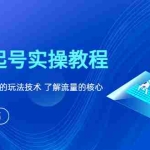 (6110期)新手起号实操教程,掌握各种起号的玩法技术,了解流量的核心