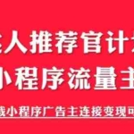 (6084期)外面割499的快手小程序项目《解密触漫》快手小程序流量主变现可月入过万