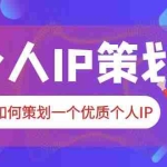 (6081期)2023普通人都能起飞的个人IP策划课,如何策划一个优质个人IP