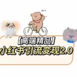 (5987期)小红书最新引流变现2.0教程,全网最新最详细的视频教程+素材