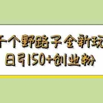 （5960期）一千个野路子全新玩法 日引50+创业粉