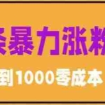 (5950期)微头条暴力涨粉技巧搬运文案就能涨几万粉丝,简单0成本,日赚600