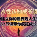 (5906期)人性认知成长课,在红尘中建立你的世界观人生观价值观,52节课带你疯狂成长