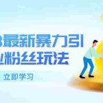 (5845期)2023最新暴力引流创业粉丝玩法,单日被动引流50+创业粉