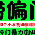 (5750期)千款捞偏门小本创业小项目,总有一款适合你【无水印】