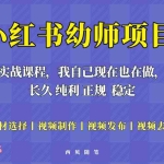 (5746期)单天200-700的小红书幼师项目(虚拟),长久稳定正规好操作!