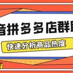 (5706期)最新市面上卖600的抖音拼多多店群助手,快速分析商品热度,助力带货营销