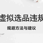 (5399期)淘宝虚拟违规侵权规避方法与建议,6个部分详细讲解,做虚拟资源必看!