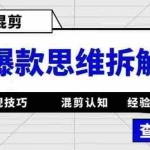 (5389期)影视混剪爆款思维拆解 从混剪认知到0粉小号案例 讲防违规技巧 各类问题解决