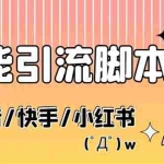 (5382期)最新抖音快手小红书引流系统,解放双手,全自动引流(脚本+详细教程)