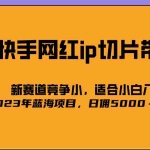 (5346期)2023爆火的快手网红IP切片,号称日佣5000+的蓝海项目,二驴的独家授权