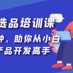 (5290期)亚马逊选品培训课,每天10分钟,助你从小白成长为产品开发高手!