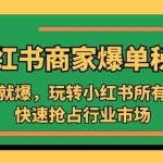 (5220期)小红书·商家爆单秘籍:一写就爆,玩转小红书所有规则,快速抢占行业市场