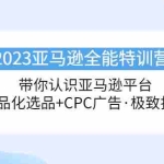 (5157期)2023亚马逊全能特训营:玩转亚马逊平台+精品化·选品+CPC广告·极致打法