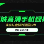 (4925期)同城高清手机绿幕,直播间现实与虚拟的混搭技术,老板商家必看!
