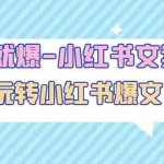 (4858期)一写就爆-小红书文案课:带你玩转小红收爆文写作(45节课)