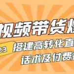 (4796期)2023短视频带货爆单 搭建高转化直播间 话术及付费技巧(无中创水印)
