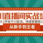 (4774期)千川直播间实战培训:带你从0-1学会千川投流,快速掌握核心的原理