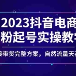 (4698期)2023抖音电商0粉起号实操教学,直接带货完整方案,自然流量天花板