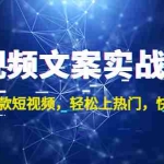(4670期)短视频文案实战培训:制作爆款短视频,轻松上热门,快速涨粉!